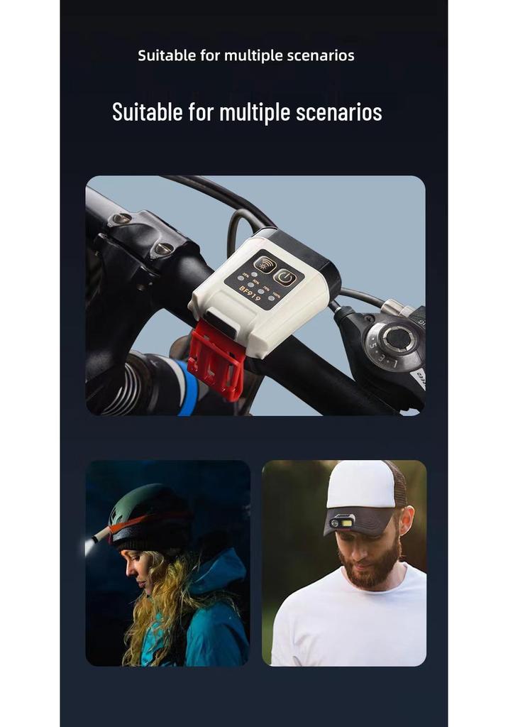 Multifunctional Induction Headlamp: Strong Long-Throw Clip-On Light for Night Fishing, Outdoor Adventures, and Cycling.
