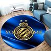 Club Brugge Kv Crest Custom Name Round Area Rug Carpet Rug For Living Room Bedroom Sofa Playroom Decor Nonslip Floor Mat