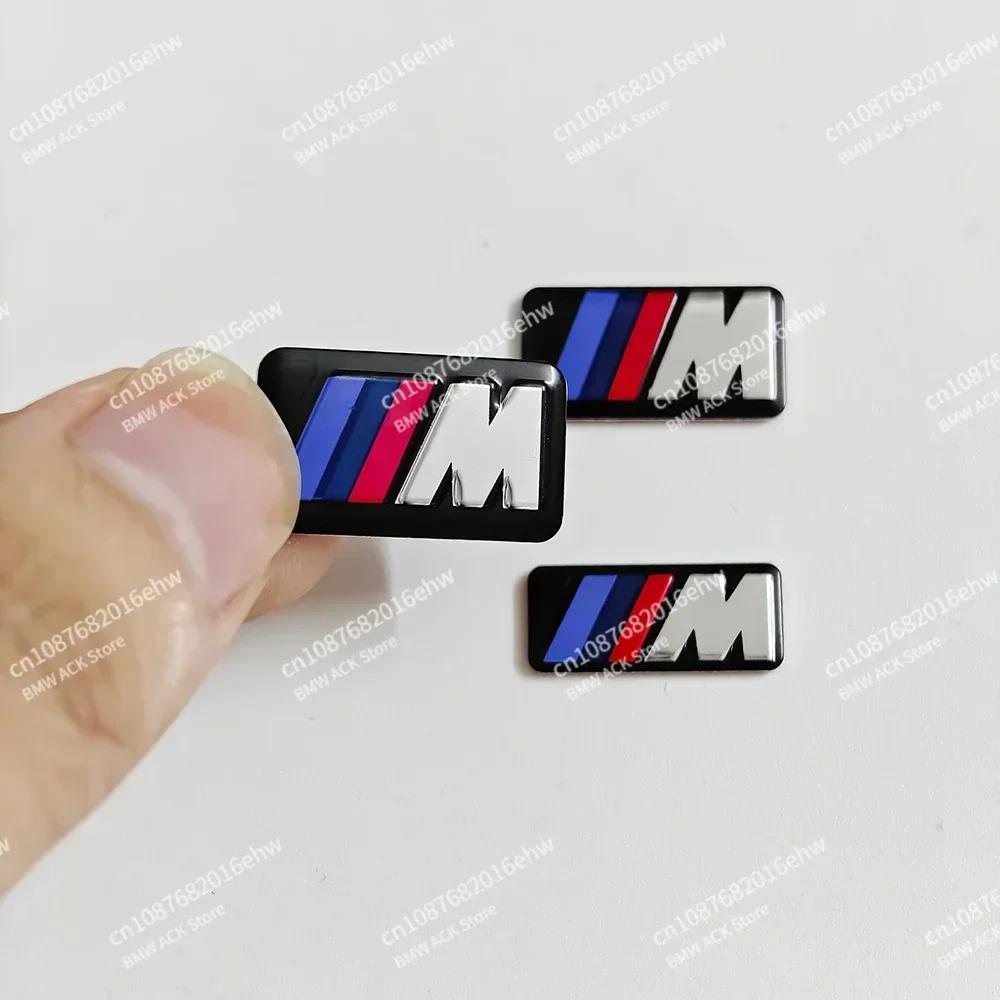 BAAY1 New 2025 For All BMW E46 E39 E38 E90 E60 E36 F30 F20 X1 X3 X5 M Logo Car Steering Wheel Hub Caps Center Emblem Badge Sticker DIY