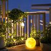 HuiXiang Dual-Powered Solar Moon Lamp for Outdoor Terrace & Garden - Waterproof Landscape & Lawn Light