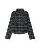 Ledeoli Check Western Slim Shirt [Black]