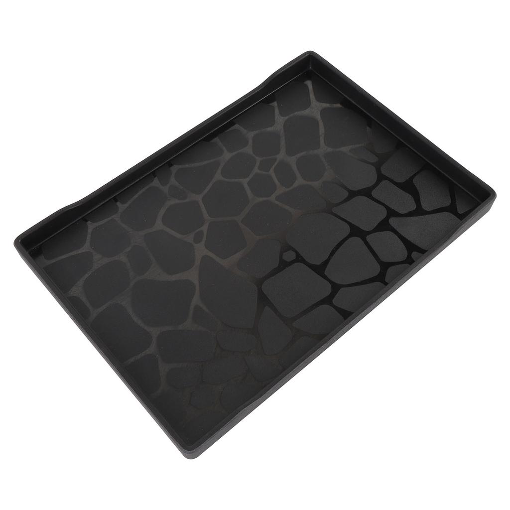 Plastserveringsbricka 23x33 cm Stor Återanvändbar Rektangulär Festbricka för Teservis Frukt Efterrätter Serveringsbricka