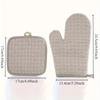 2pcs Ultra Thick Heat-resistant Oven Clip and Pot Holder, 13 Inches - Durable Cotton Kitchen Gloves and Mats for Cooking, Baking