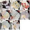 Portable Retro Folding Fan Shell Shape Japanese Style Decorative Fan with Tassels Cartoon Handmade Fan Daily Use