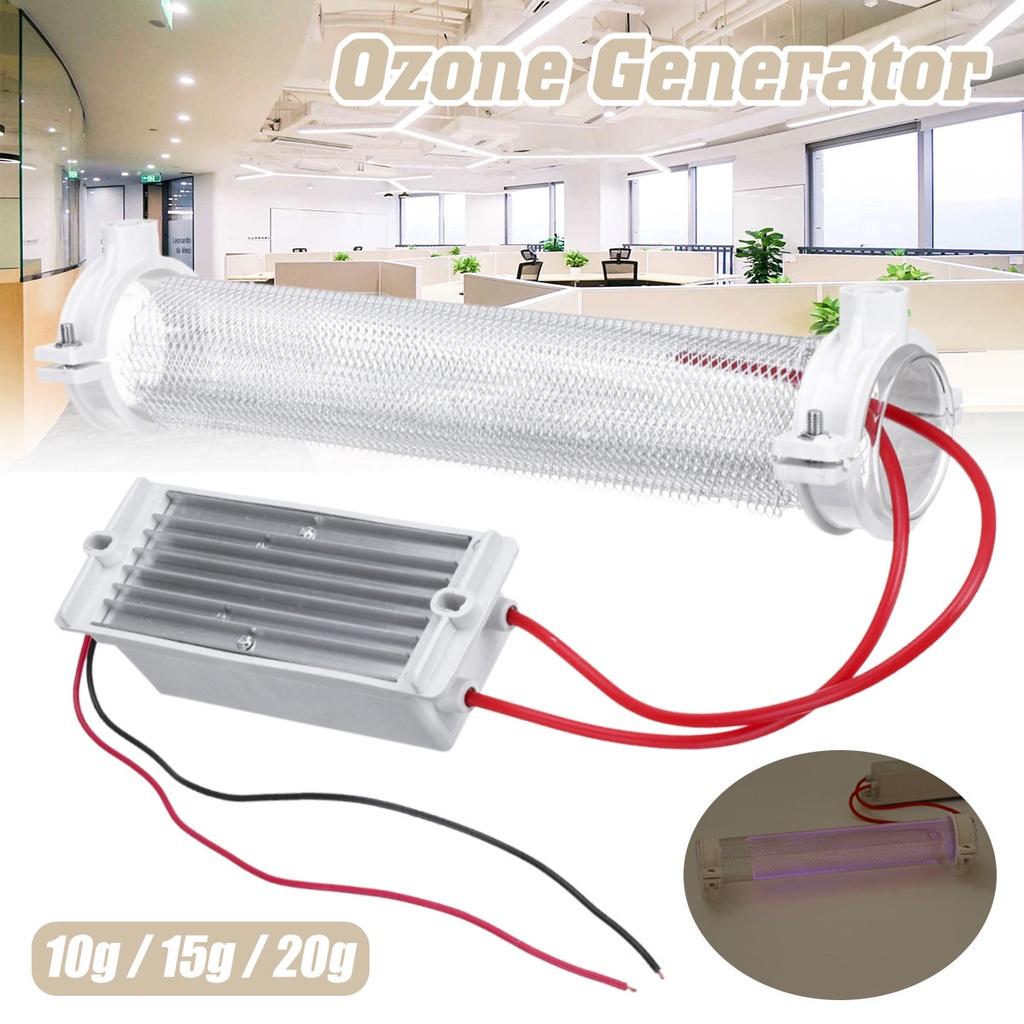10G/15G/20G DIY Silica Tube Ozone Generator Ozonizer For Air Purification AC220V 148x57x40mm
