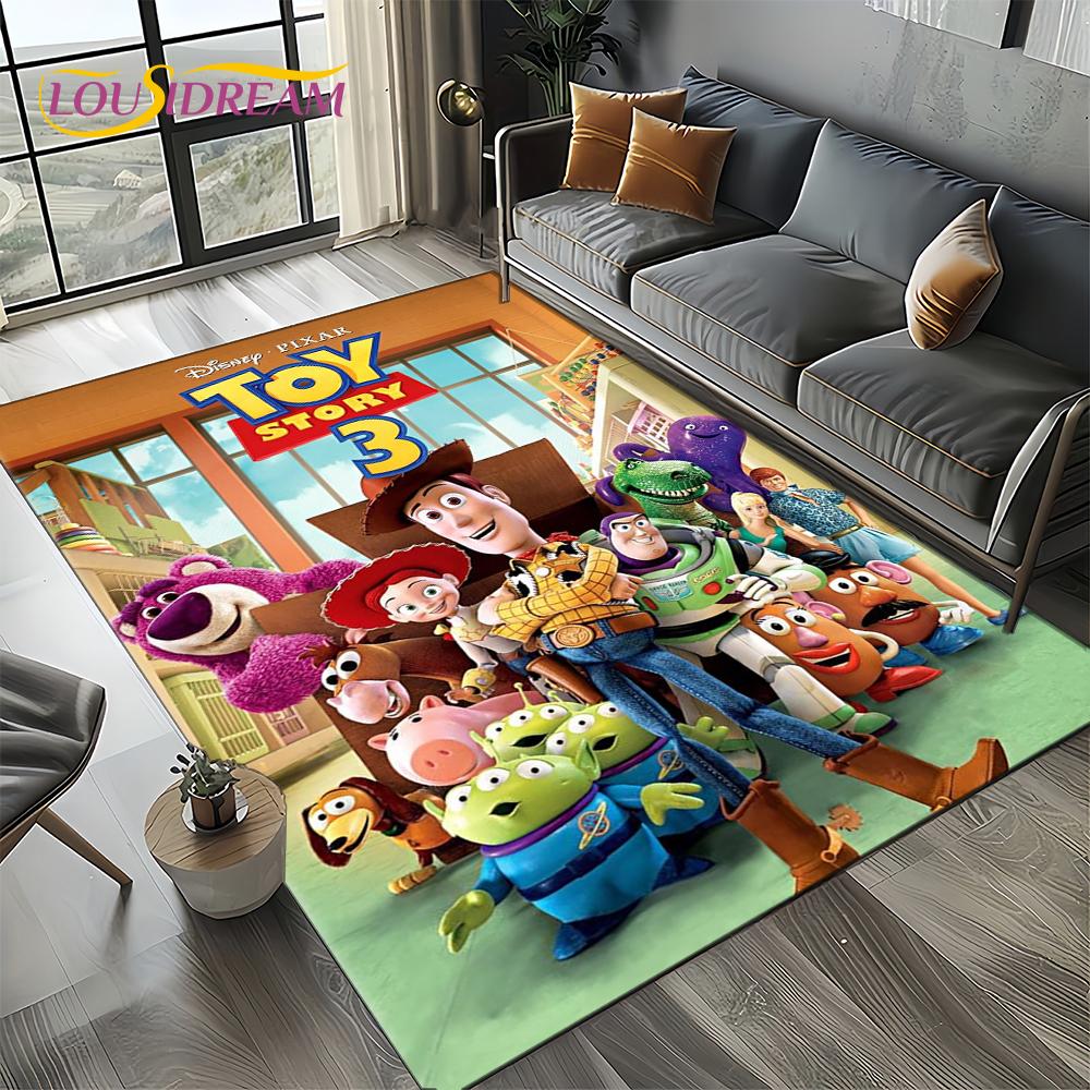 

27 Style Toy Story Cartoon 3D Carpet Rug for Bedroom Living Room Home Sofa Decoration,kid Game Large Decor Floor Mat Gift 100x120cm