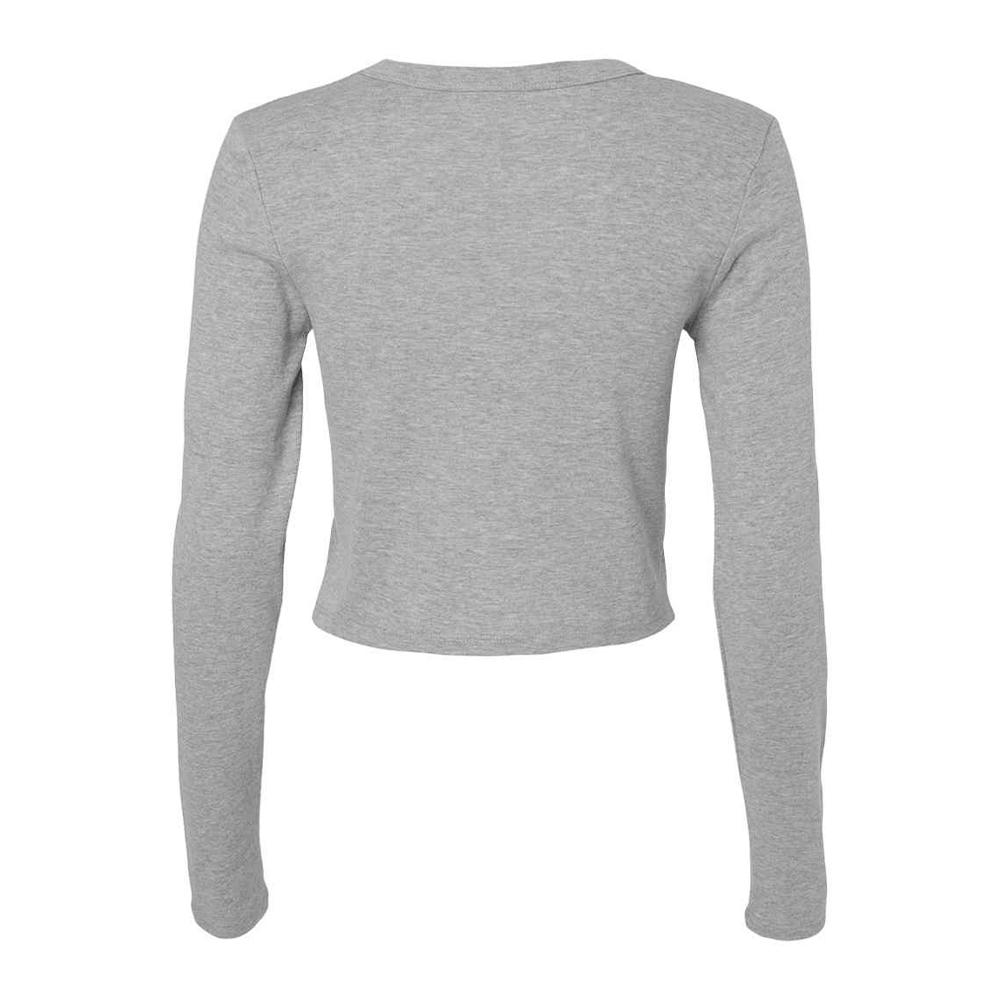 Bella + Canvas Womens/Ladies Long-Sleeved Crop Top
