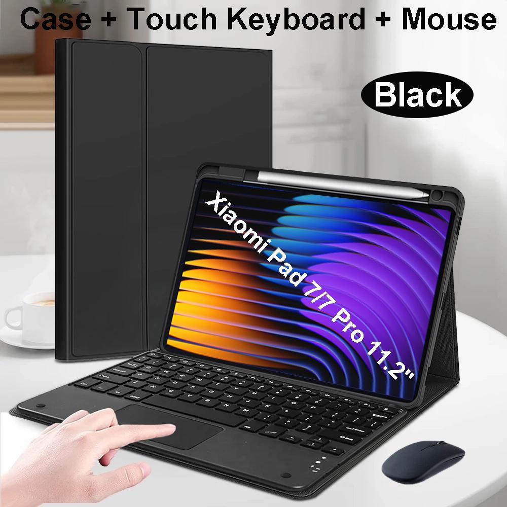 Capa para Pad 7 11,2 polegadas, Capa com teclado Bluetooth para Pad 7 Pro 11,2 polegadas