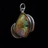 Natural Opal Pendant Multicolor 32.7 ct 925 Sterling Silver Fancy Cut October Birthday Birthstone