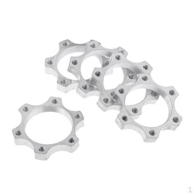 5Pcs Bike Freewheel Threaded Hubs Disk Disc Brake Rotor 6Bolt Flange Adapter