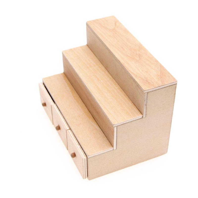 1:12 Dollhouse Miniatures Furniture Wood Multifunctional Display Cabinet Kid Toy Decortaion