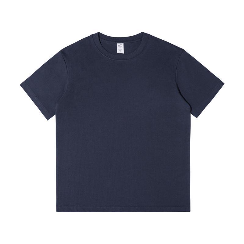 

2026 Summer Loose Fit Unisex Cotton T-Shirt - Solid Color Round Neck Short Sleeve S