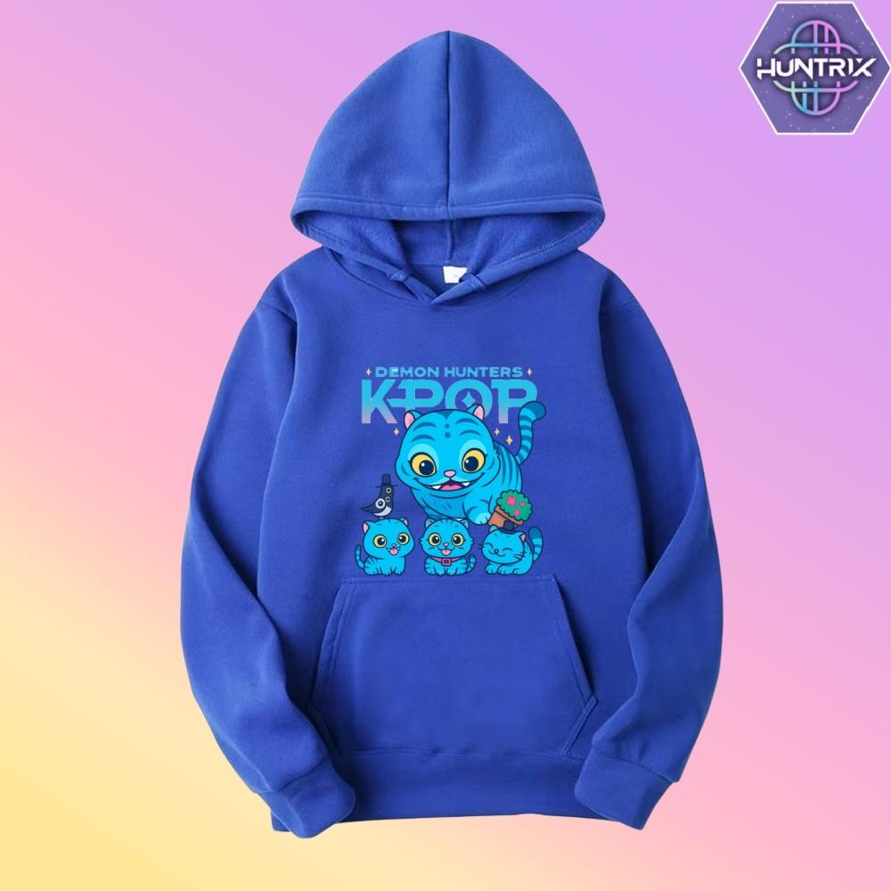 Toddler Girl Clothes KPop Demon Hunters Fashion Hoodie Men's Women's Sweater K-Pop Casual Style Kids New Cartoon Sweatshirt