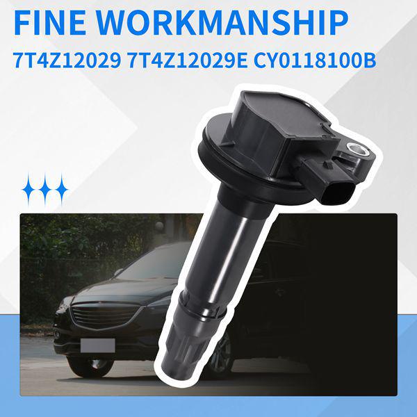 6-Piece Ignition Coil Set 7T4Z12029/7T4Z12029E/CY0118100B for Ford and Mazda None