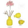 Jarrón/Maceta Decorativa de Cerámica para Sala de Estar, Decoración del Hogar Sin Flores (3.5 pulgadas)