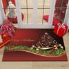 Merry Santa Holiday Design Doormat Durable Foot Mat for Festive Home Decor Hall Kitchen Living Room Bedroom Entry Mat