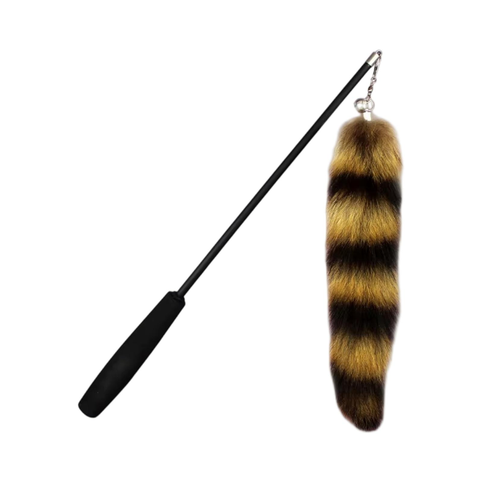 

Telescopic Fishing Rod Teaser Wand Tail Interactive Toy one size
