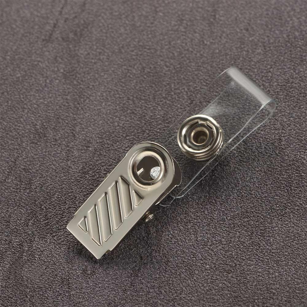 10 Stück Anti-Verlust für Ausweis-Kartenhalter, Schreibwaren-Rollenclip, Lanyard-Clips, Schlüssel-Namensschild-Lanyard-Clips
