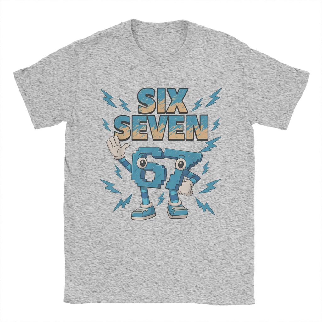 Men Women's T-Shirt Meme 67 Six Seven Italian Brainrot Funny T-Shirts Harajuku Summer Tees Tops Plus Size 6XL