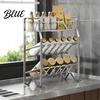 Countertop Spice Rack Stainless Steel Rack 2/3/4 Tier Condiment Organizer for Kitchen Counter Countertop Multi-purpose Multi-Layer Seasoning Bottle