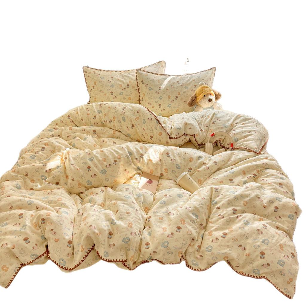 Xinjiang Cotton~ Class A Maternal And Infant Cotton Double-Layer Yarn 100 Pure Cotton Bed Sheet Quilt Cover, Children'S Bedding 4