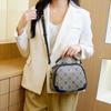 Textured Bag Lady Print Personality Embroidered Letter Fashion All-in-one Large Capacity Shoulder Handbag