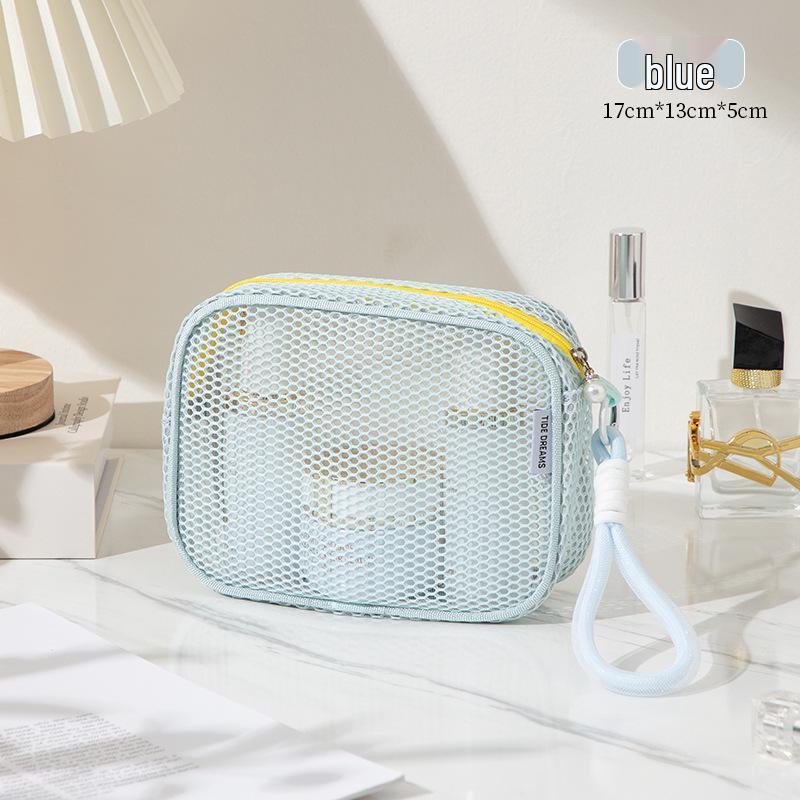 

High-Value Mesh Zipper Cosmetic Organizer & Portable Travel Toiletry Bag