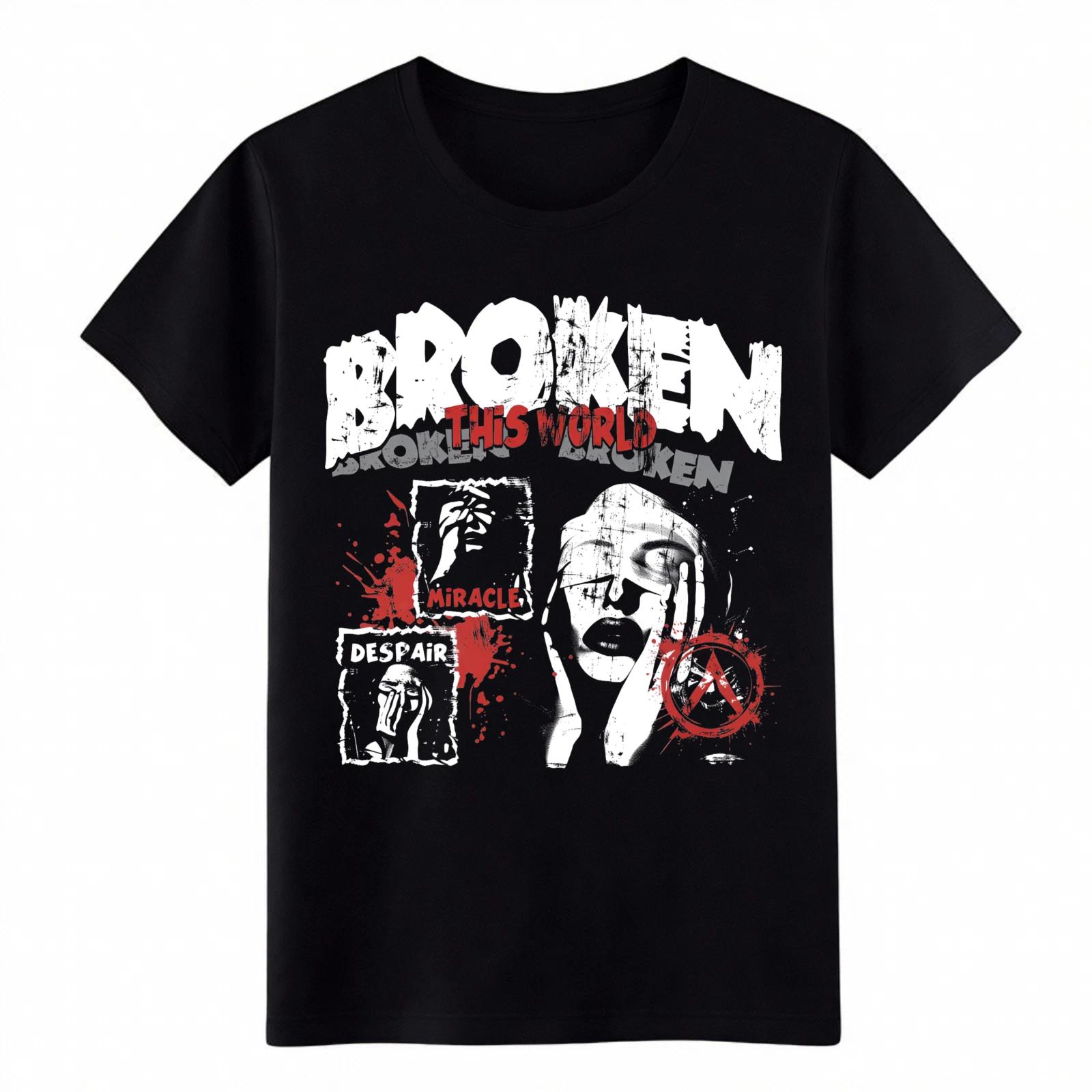 

Emotional Broken World Tee | Despair & Miracle Design Unisex Top S