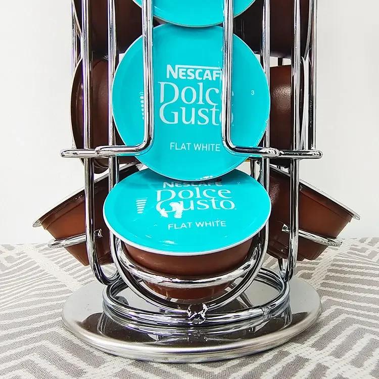 2022 New Capsules Holder Dolce Gusto Stainless Silver Black White Holder 24Pcs Capsules Coffee Capsules Dispenser Rack Holder