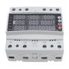 Voltage Protector, 100A 3 Phase Voltage Protective Device Multifunctional Current Protector Real Time Display High Measurement Accuracy Ove