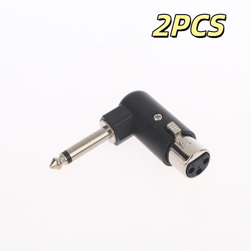 1/2Pcs XLR Plug Male/Female To 6.35mm Male Adapter 3-Pin Balanced Audio Interface For Microphones Speakers Audio Interfaces