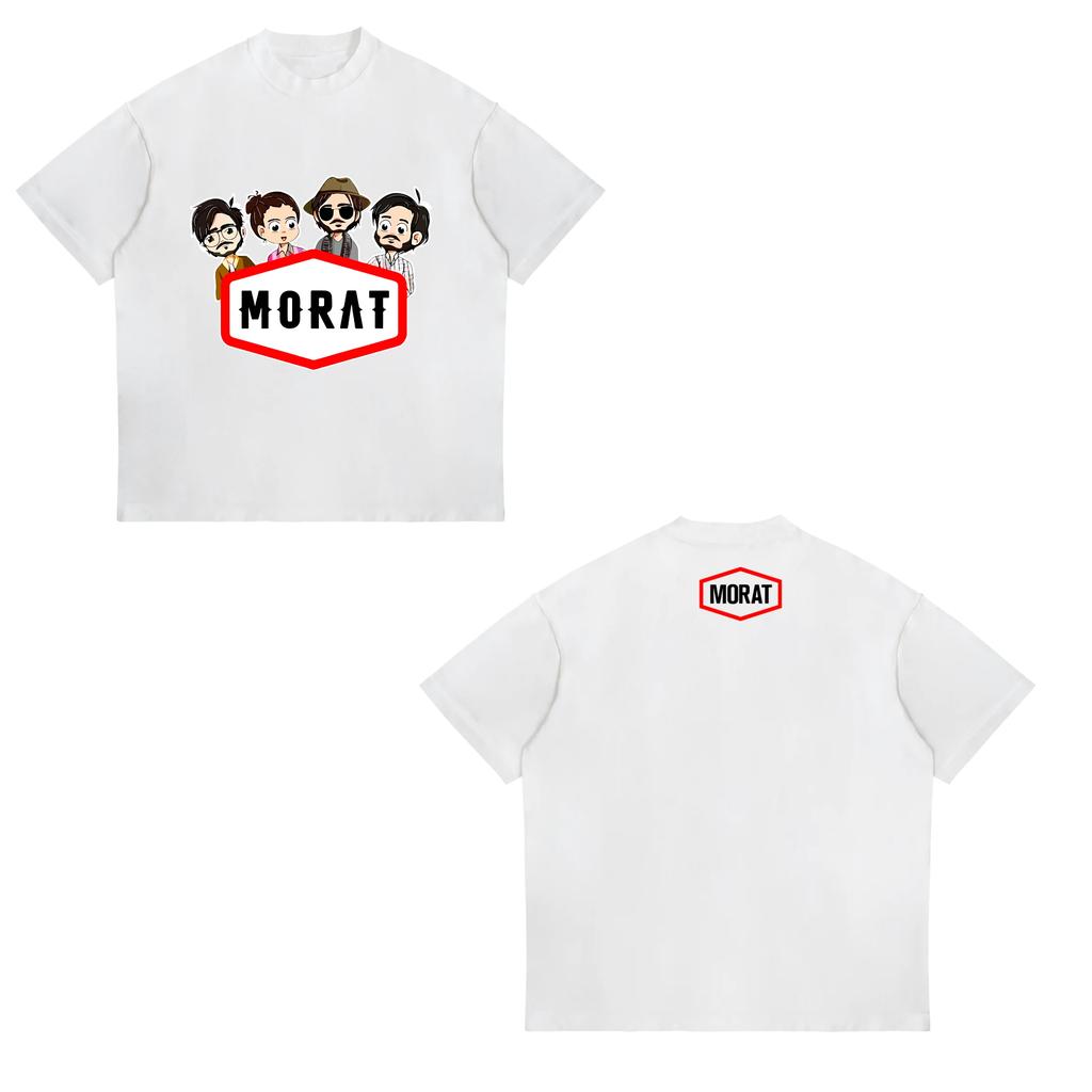 Colombia Band Morat Album Poster Graphic T Shirts Harajuku Pop Music Short Sleeve Tshirts Unisexs Womens Casual Fashion Tshirt