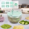 Centrífuga de Salada de Legumes Cesto de Lavar Legumes Frutas Multifuncional Cesto de Desidratação com Fatiador Utensílio de Cozinha Tigela para Misturar Salada