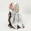 Luxury Brand Satin Square Scarf Women Muslim Hijab Scarves Female Shawl Wrap Headband Foulard 90*90Cm Hair Accessories Bandana