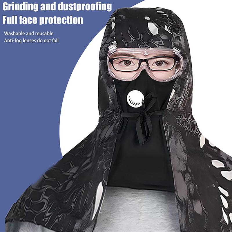 Full Protective Welding Hood Dust Cap Dustproof Windproof Cape Safety Helmet Outdoor Safety Protection Hats Neck Cover