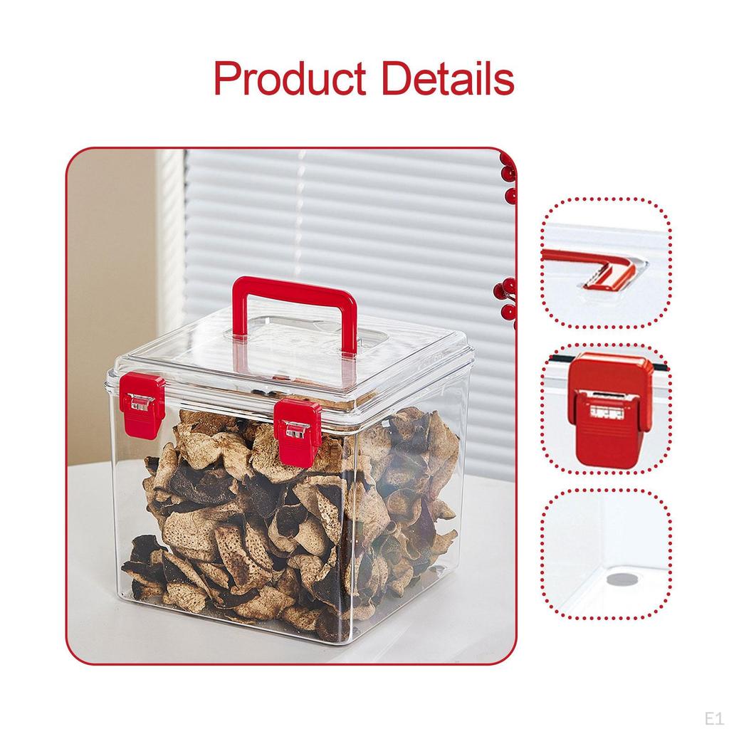 Airtight Food Storage Container Jar Decorative Portable Spaghetti Canister for