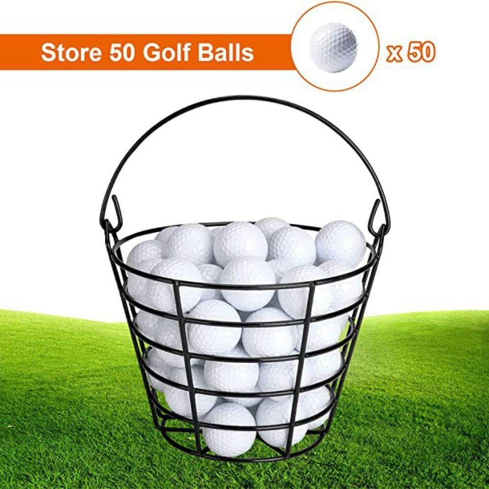 Metall-Draht-Golfball-Trageeimer mit Griff Aufbewahrung für Golfbälle Golfzubehör