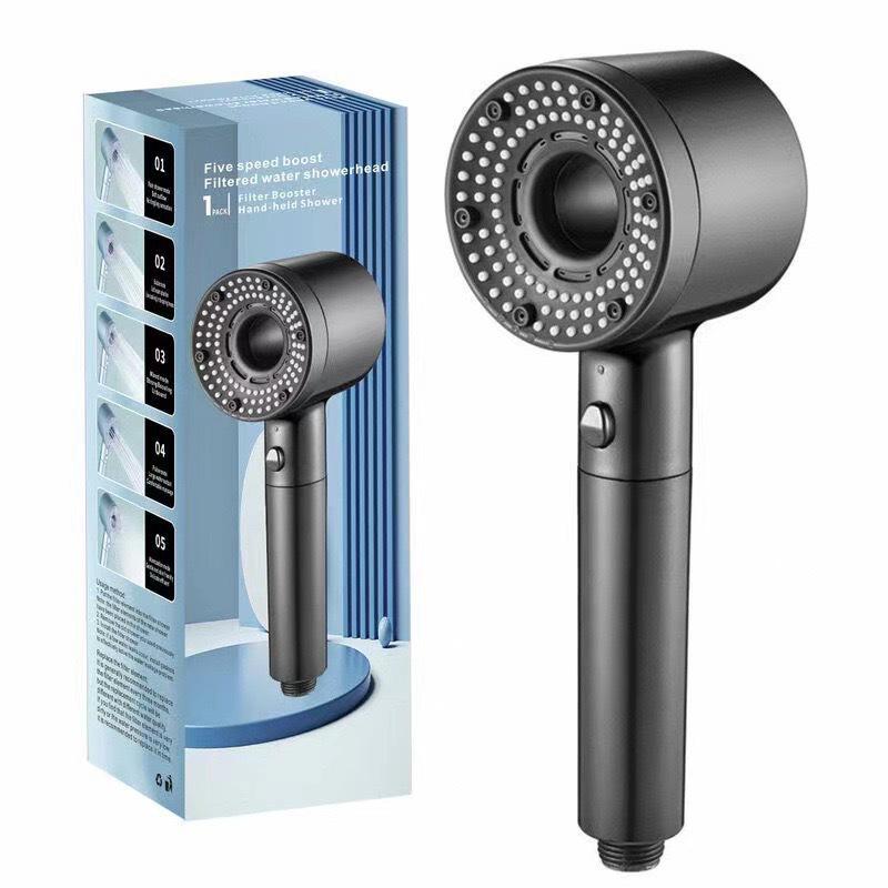 

Popular German Turbo Shower Head with Large Output and Five-Speed Filter