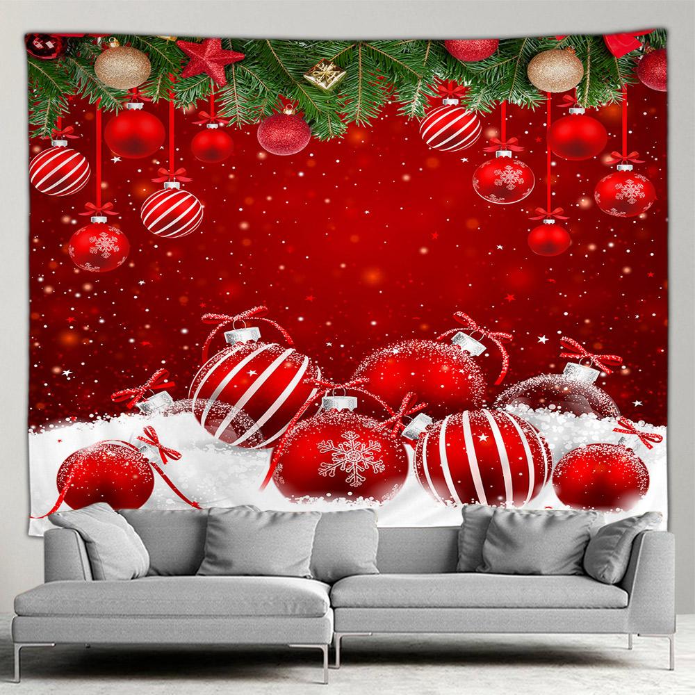 Vánoční krb Velký gobelín Vánoční stromeček Sněhulák Cartoon Cat Noční hvězdná obloha Nástěnná nástěnná deka