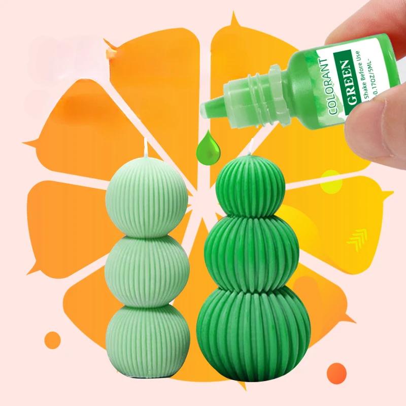 20 Colors 5ml Candle Pigment Color Concentrates Handmade DIY Soap Pigment Soy Wax Paraffin Wax Dye Candle Soap Dyeing
