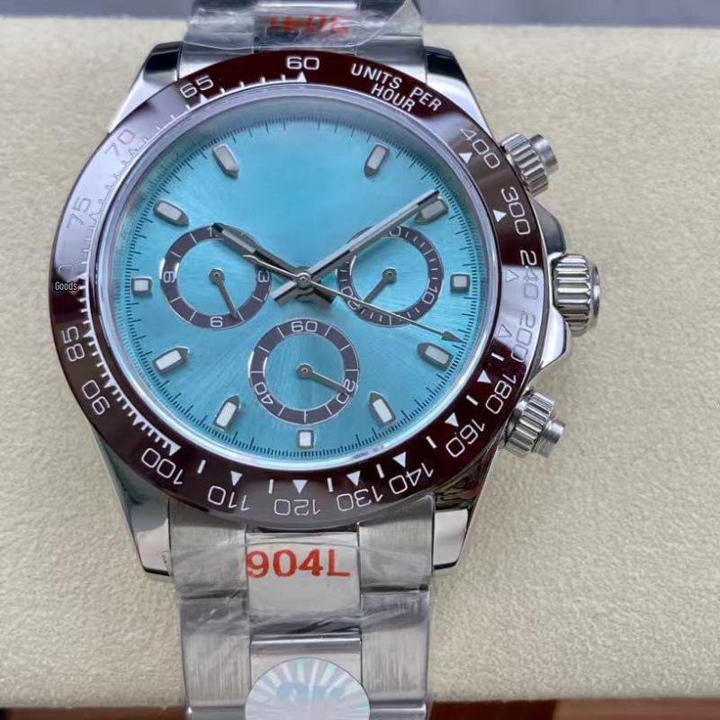 Rolex Daytona 40mm Diamond-Inlaid Multifunctional Automatic Mechanical Men's Watch.