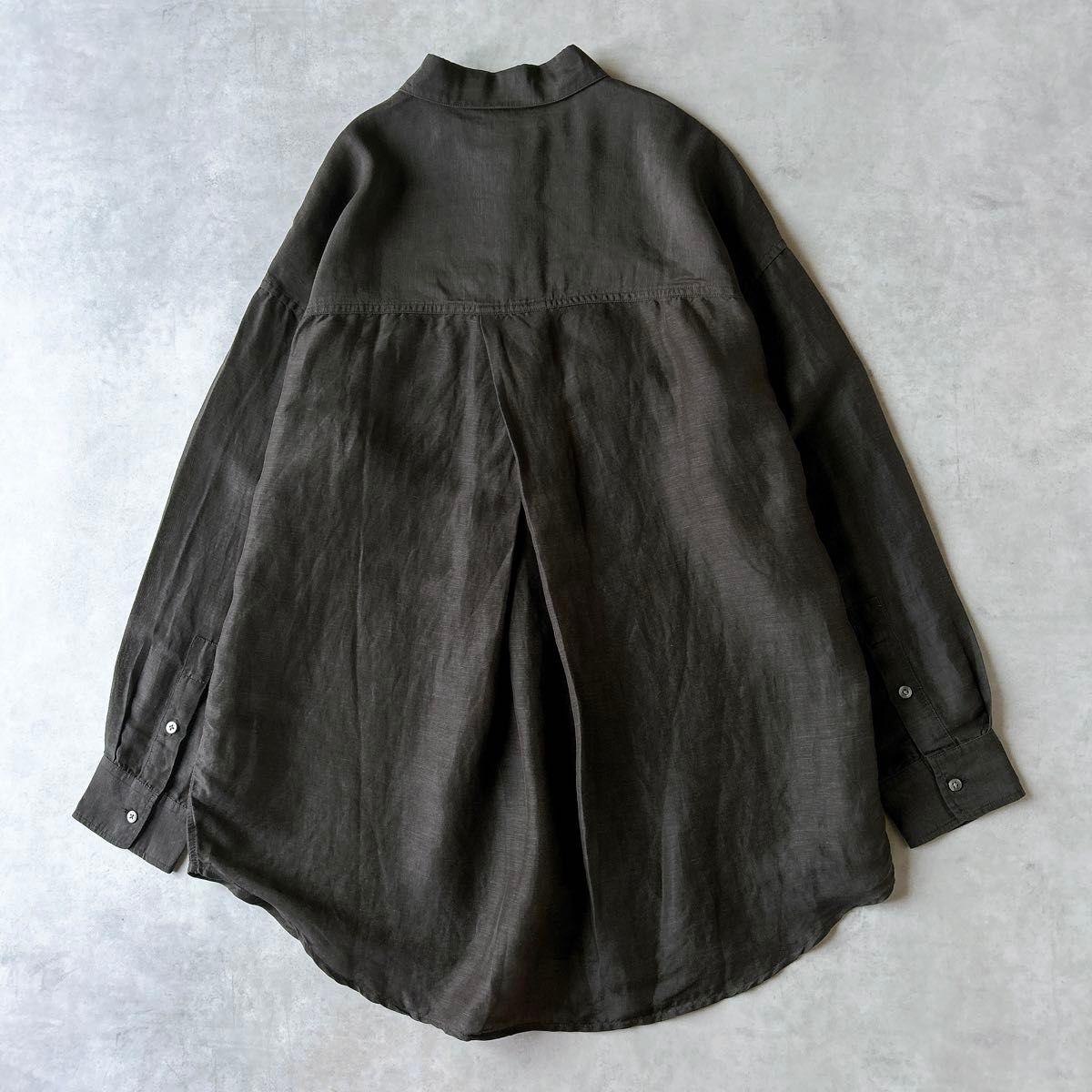 IENA Linen Lyocell Oversized Shirt Blouse Linen Long Sleeve
