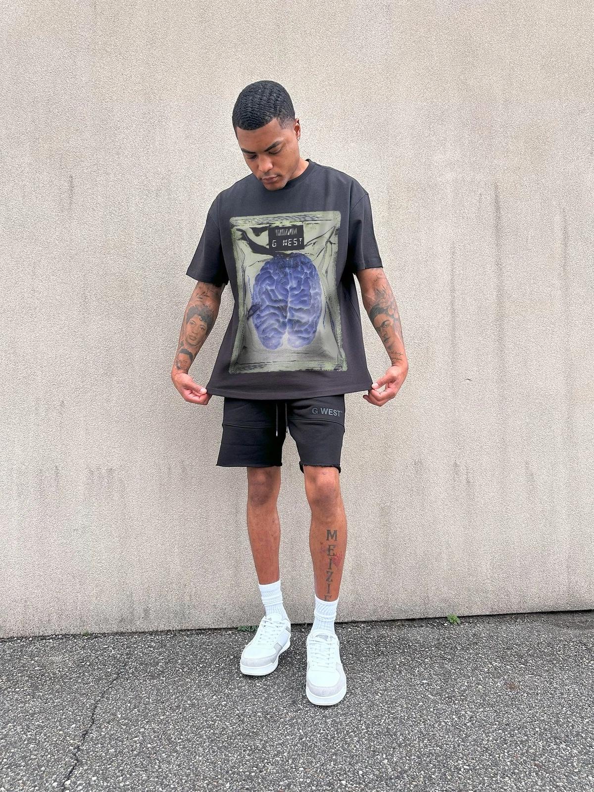 G West Brain Bag Black Tee XL