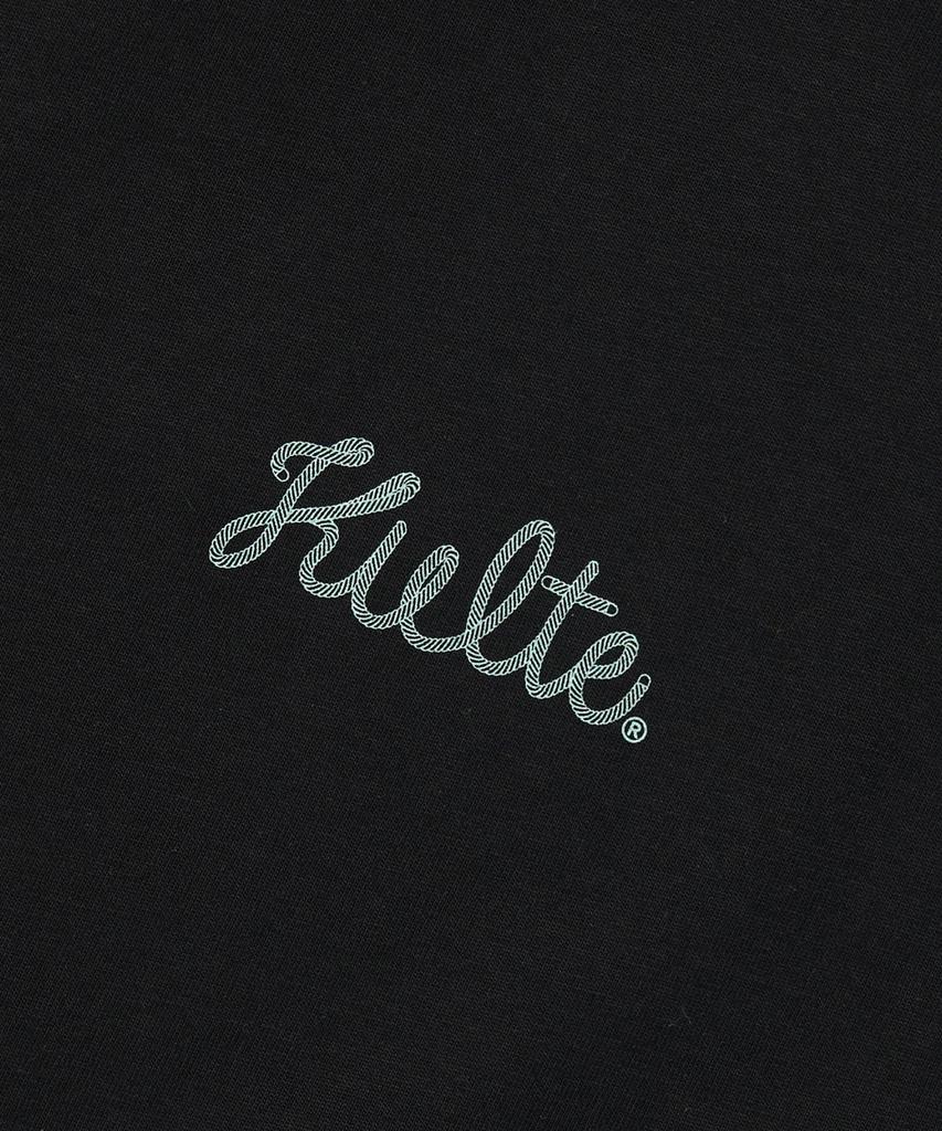 KULTE Rope Logo Print T-Shirt_Black