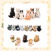 Niedliche Katzen-Actionfigur Großhandel PVC-Material Guangdong Gelb 5cm Spielzeug