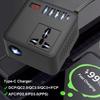 Efficient 12V 24V To 110V 220V Electricity Changer with 4 USB Ports & Type C Automotive Power Adapter for Road Trips