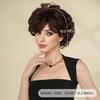 Retro Pixie Short Wig for Women - Red Brown Gray Brown Options, Quick Beauty Makeover Styling, Vintage Style Full Cap Wig