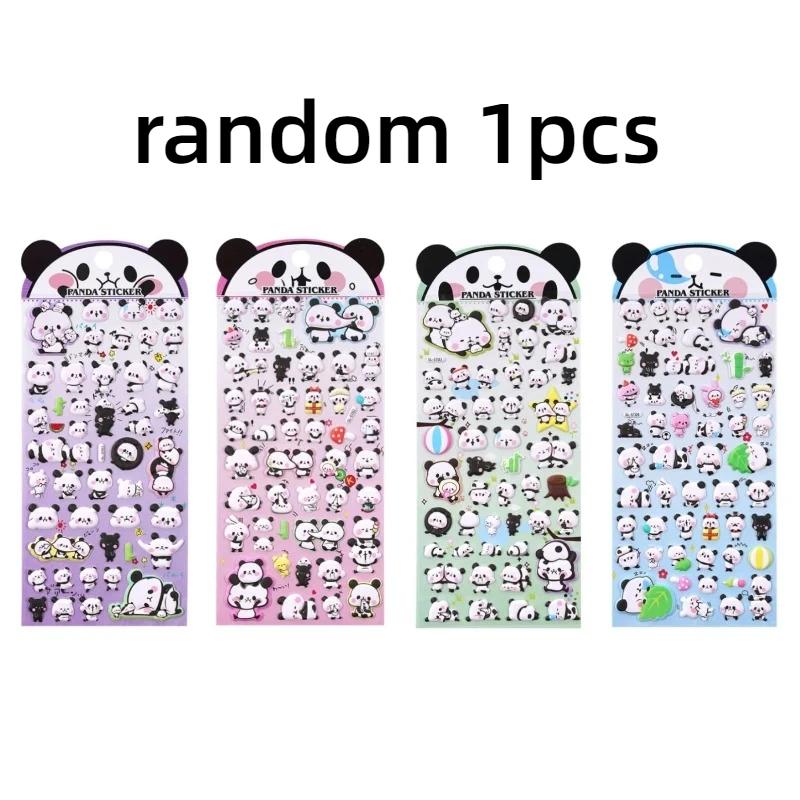 

3D Panda Stickers, DIY Materials for Children s Handcraft, Post-it Notes, Stationery, Decorative Stickers, Children s Gifts