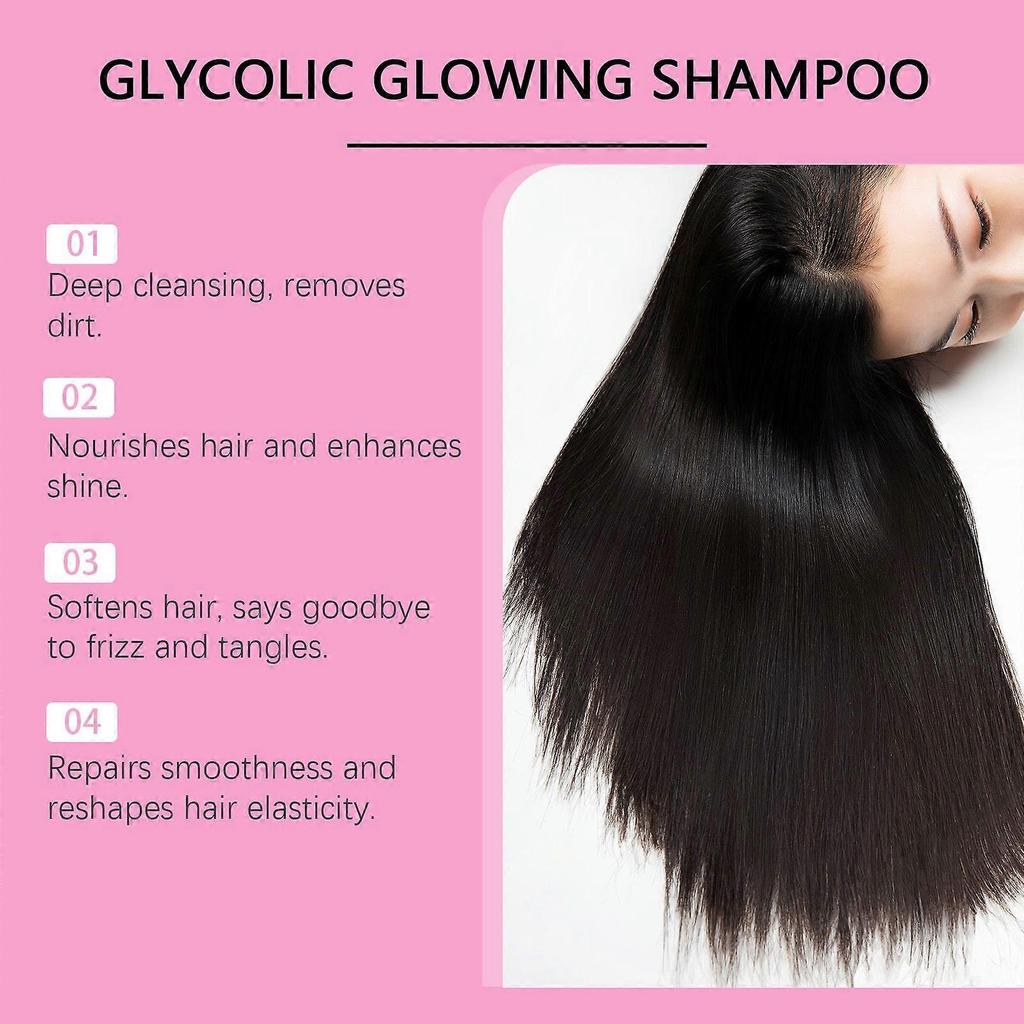 Limited time!!Viareline Shine Nourishing Shampoo Moisturizing Gentle Cleansing Anti-Dryness Frizz Control Smooth Shampoo