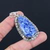 Daughters Day Sale Sodalite Stone Wife Bezel Pendant Jewelry 925 Sterling Silver